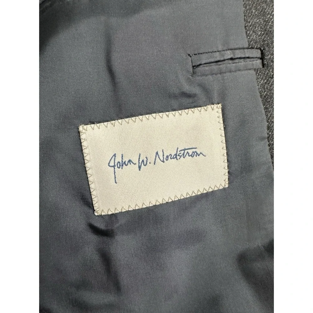 John W Nordstrom Gray Loro Piana Pure Cashmere Vented Blazer 44R Mens Sport Coat